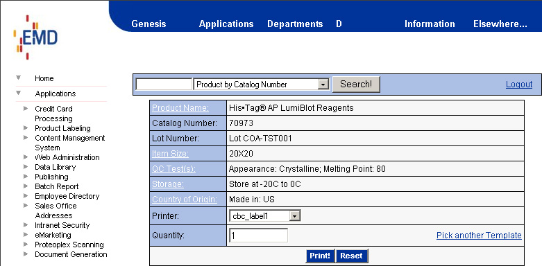 Print Data