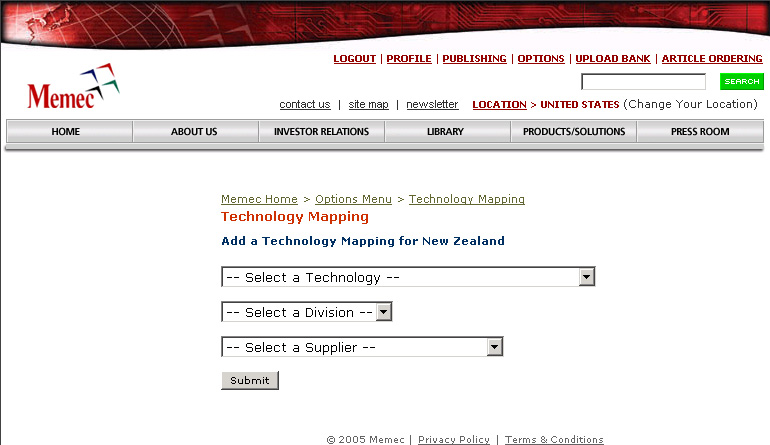 Add a Technology Mapping